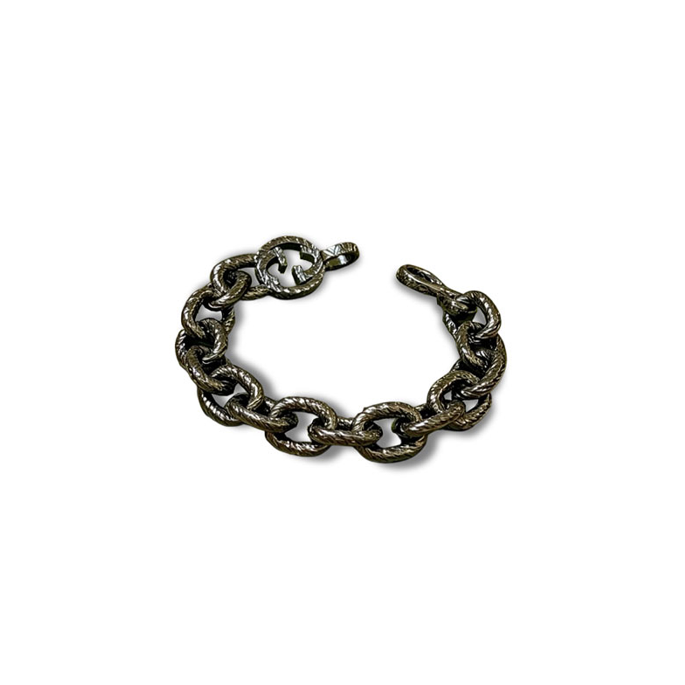 Gvc*1 interlocking chain bracelet